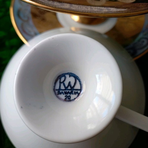 Tete-a-tete cups used porcelain Bavaria