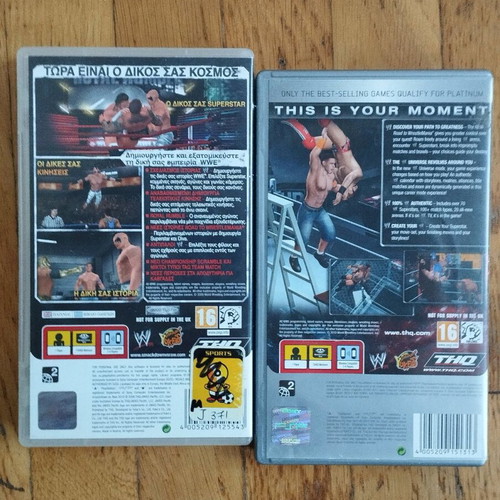 PSP Smack Down VS Raw 2010 and 2011 used game pack