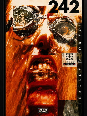 Front 242 poster 32×23cm with frame