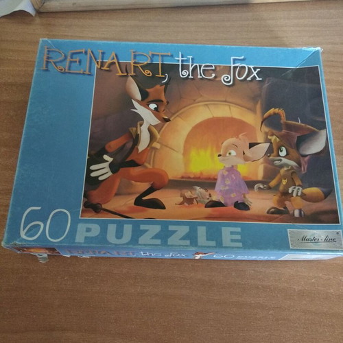 Puzzle used 60 pieces with Renart the Fox theme