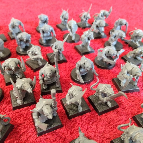 Games Workshop Skaven Clanrats miniatures used, large pack