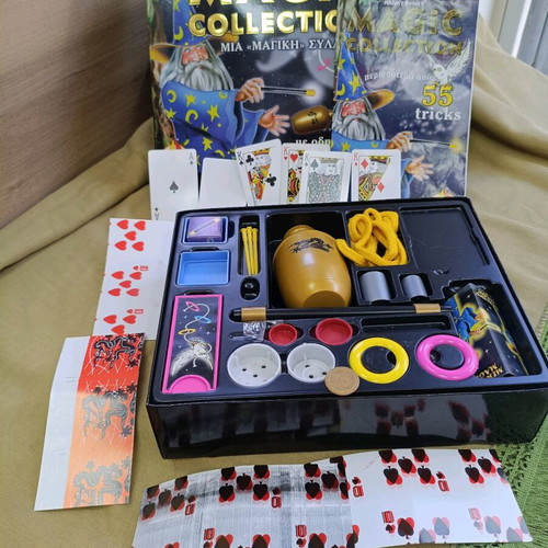 Magic set for kids used, 55 tricks with instructions