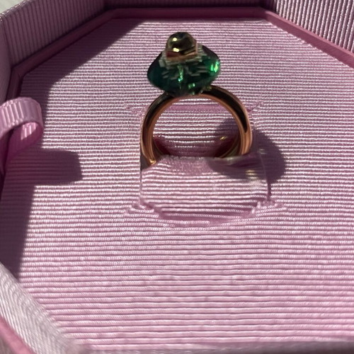 Swarovski ring with emerald stone new, size 52