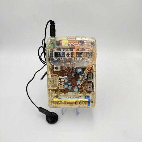 Sony SRF-39FP διάφανο ραδιόφωνο FM/AM μεταχειρισμένο, πλήρως λειτουργικό