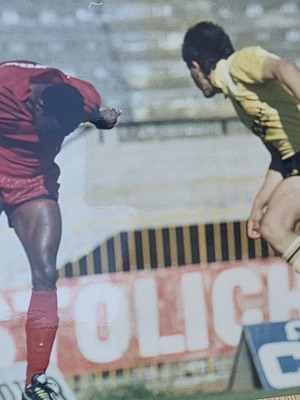Authentic AEK vs Panachaiki Football Photo used, 90s