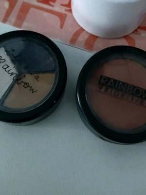 Priorities eyeshadows and blush used