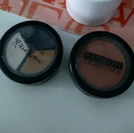 Priorities eyeshadows and blush used