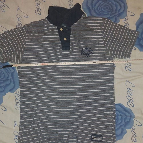 Xdye men's shirt like new, size M, white and blue