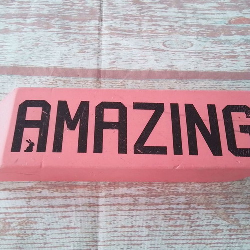 Amazing eraser used, very large 16x5 cm