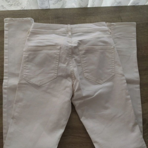 H&M White Elastic Women's Jeans used, size EUR 36