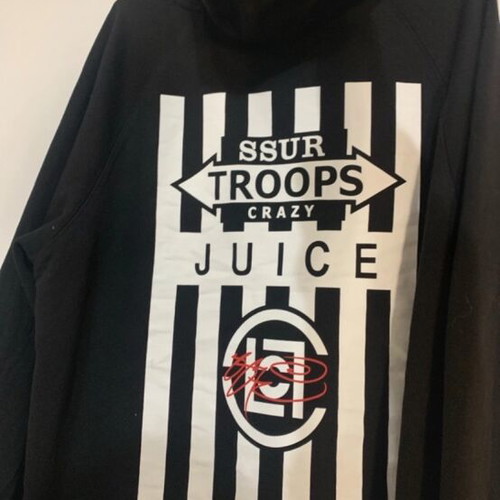 SSUR Troops Crazy Juice sweatshirt size XL like new, black