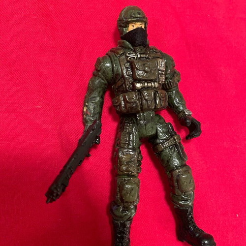 Soldier figure custom paint used, 10cm