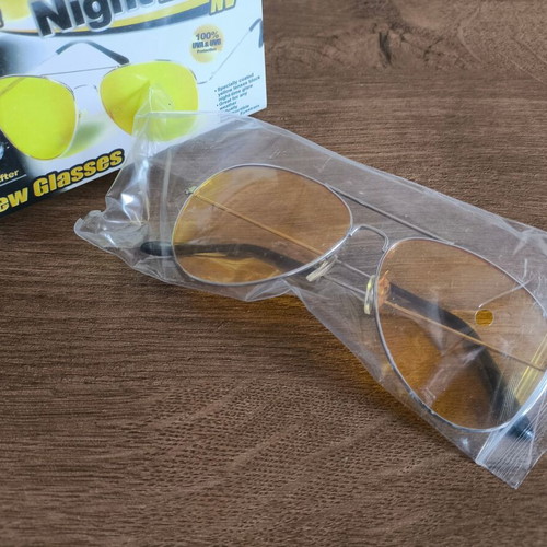 HD Vision Fog and Night Driving Glasses new, yellow