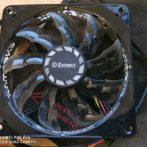 Enermax fan 12 V 120 mm without led light like new