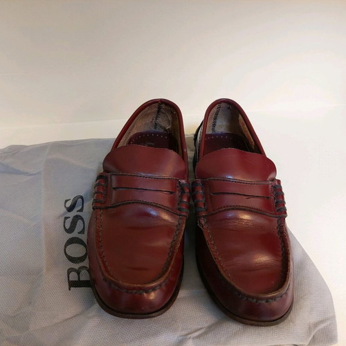 Sea and City leather burgundy loafers used size 36