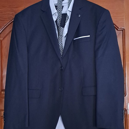 Men's Dark Navy 4-Piece Suit Set XXL like new