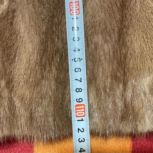 Mink fur like new, brown