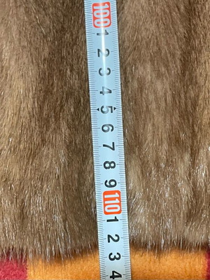 Mink fur like new, brown