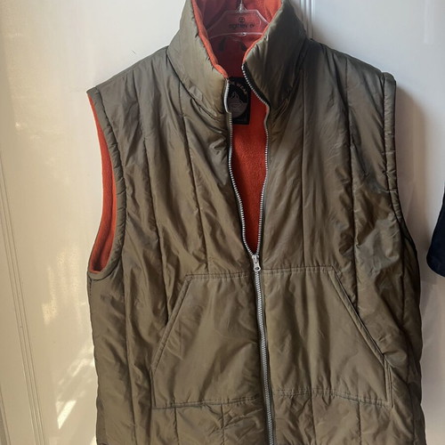 Outdoor Wear men's sleeveless jacket XL, like new, khaki with fleece