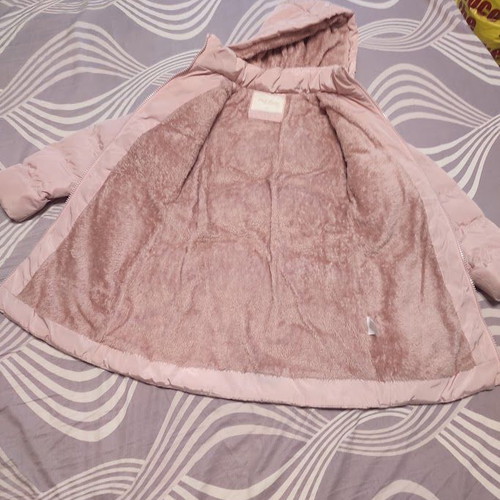 Winter jacket for girl, size 140 cm, pink