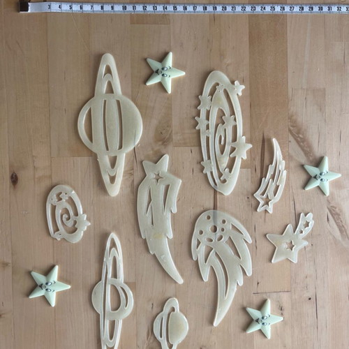 Light decals used, pack of 13 pieces