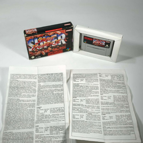 Street Fighter II Super Nintendo SNES PAL μεταχειρισμένο με ελληνικό εγχειρίδιο