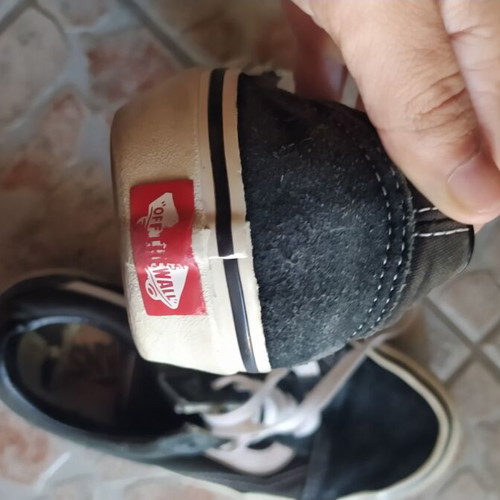 Vans shoes used, size 37, black and white sneakers