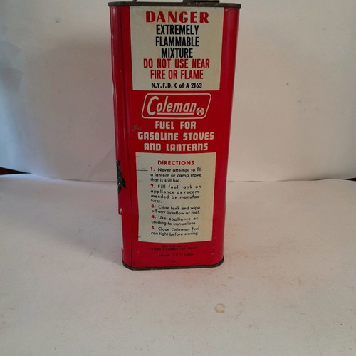 Coleman metal container used