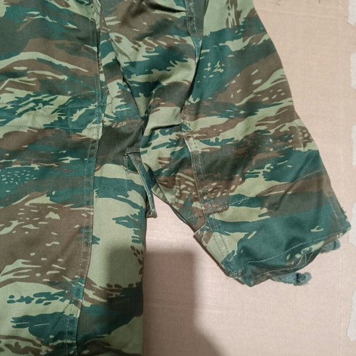 Greek Army Camouflage Jacket used, size Small
