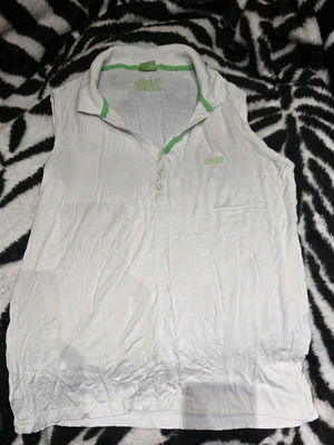 Hugo Boss sleeveless blouse white like new, sizes M and L