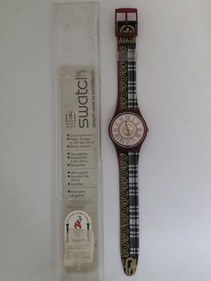 Vintage Swatch Quartz Mr Watson GR128 καινούργιο ρολόι χειρός unisex
