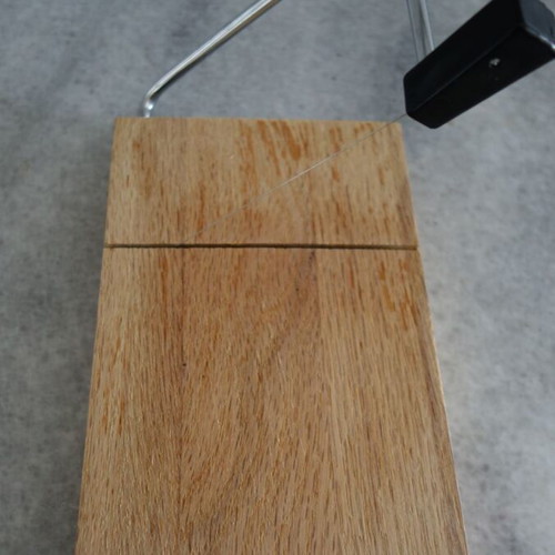 Wooden cheese cutter used