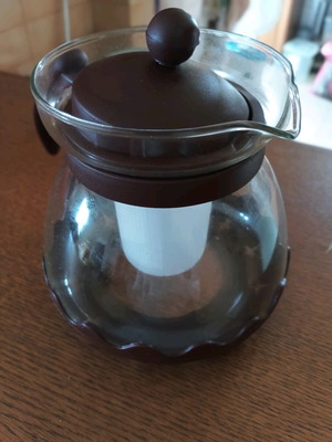 Glass teapot new for brewing and serving tea
