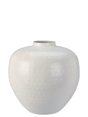 Metal vase white gold, new, 19.5cm