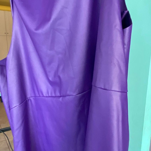 Faux leather vest new, purple, one size