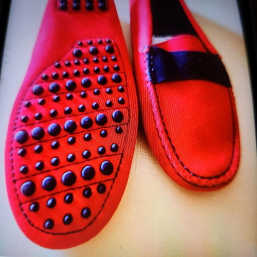 Boat shoes Vilebrequin red, new, suede
