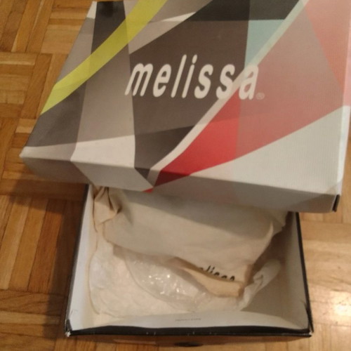 Melissa Grey Suede Pumps Size 40 Like New with Metallic Wings