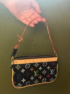 Louis Vuitton multicolor vintage pochette shoulder bag