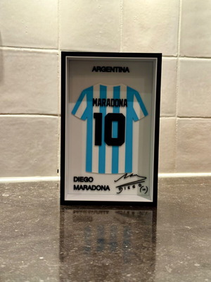 Diego Maradona 3D Mini Jersey Argentina Frame new