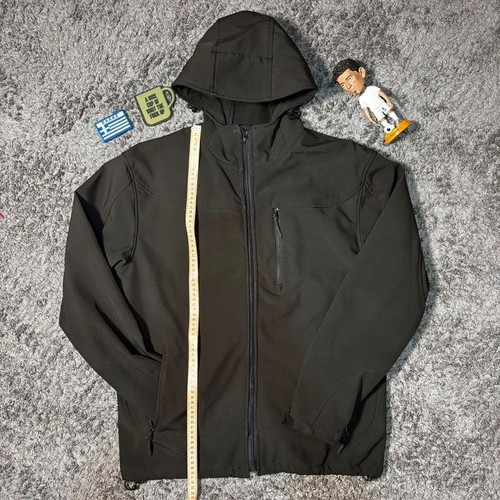 Ergo black waterproof windbreaker jacket, size S