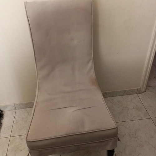 Dining table with 6 chairs used, dimensions 1.80x1.00 with extension