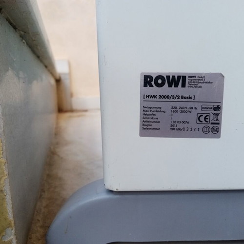 Rowi HWK 2000/3/2 Basic floor and wall heater 2000W