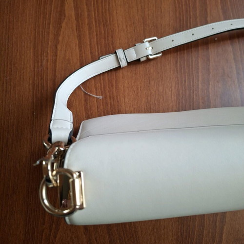 Twinset crossbody bag like new, cream with gold chain detail