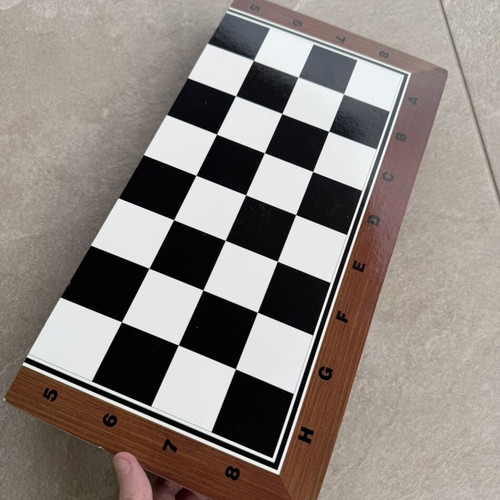 Wooden backgammon and chess set 2 in 1 new, large