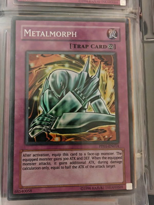 Yu-Gi-Oh card Metalmorph like new