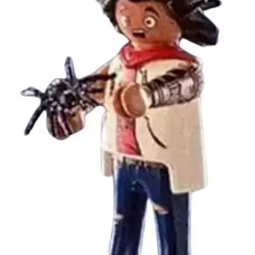 Playmobil Series 21 scared boy figure with spider