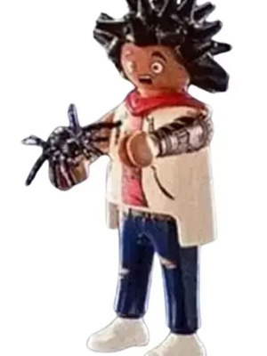 Playmobil Series 21 scared boy figure with spider