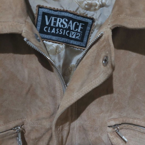 Versace suede jacket vintage collectible