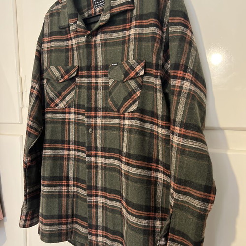 Paco & Co checked cotton shirt 3XL like new, black and green