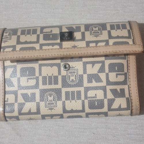 KEM leather wallet beige like new